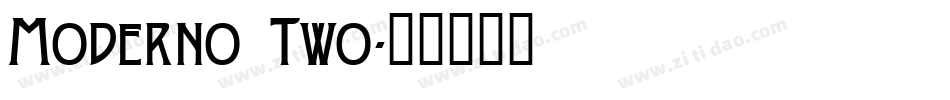 Moderno Two字体转换